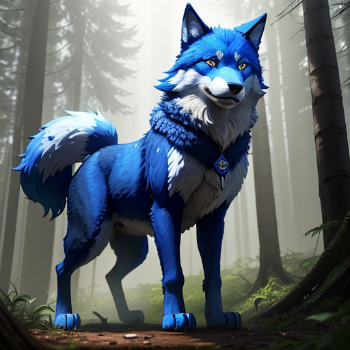 Blue wolf by o-ro -- Fur Affinity [dot] net