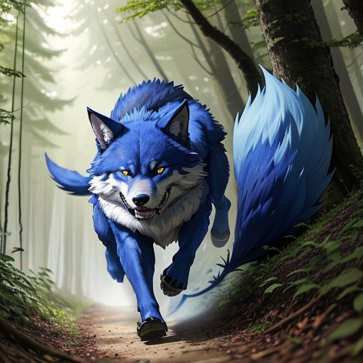 Furry fandom Demon Fan art, blue wolf head transparent background PNG  clipart | HiClipart