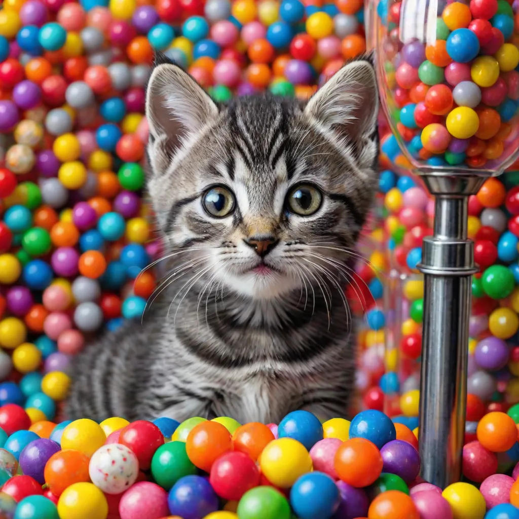 The Tabby in the Gumball Machine