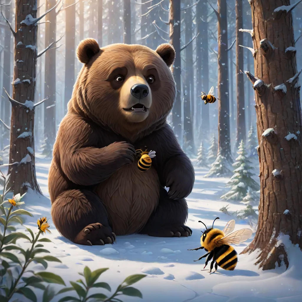 The Grumpy Bear and the Bee