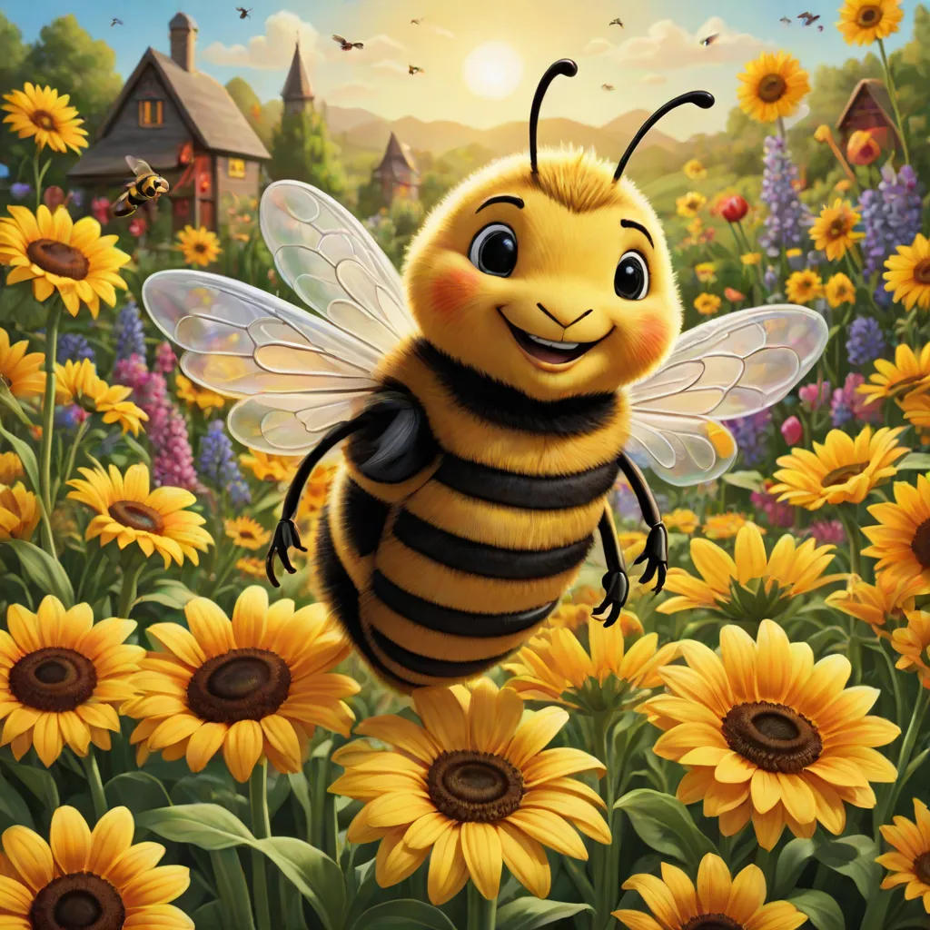 A Day in the Life of Benny the Bee