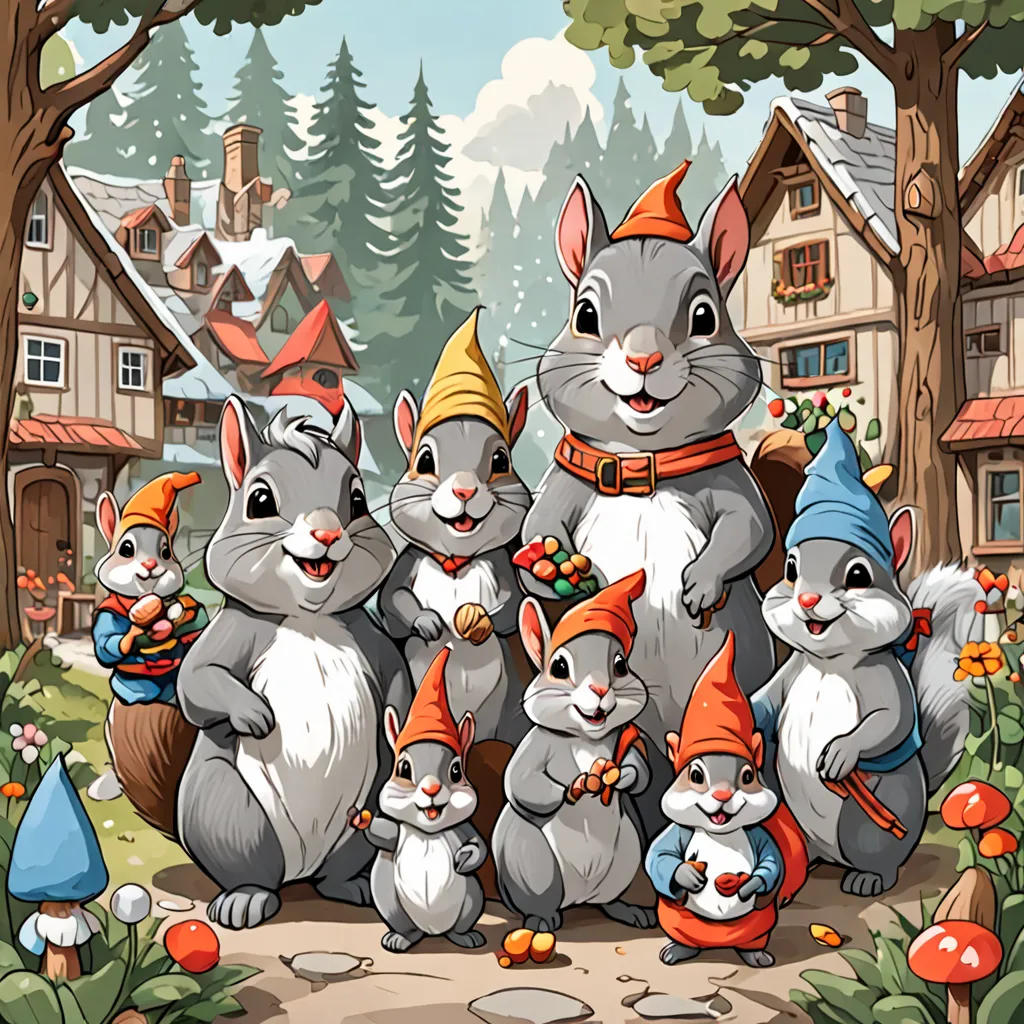 The Squirrel Family's Party