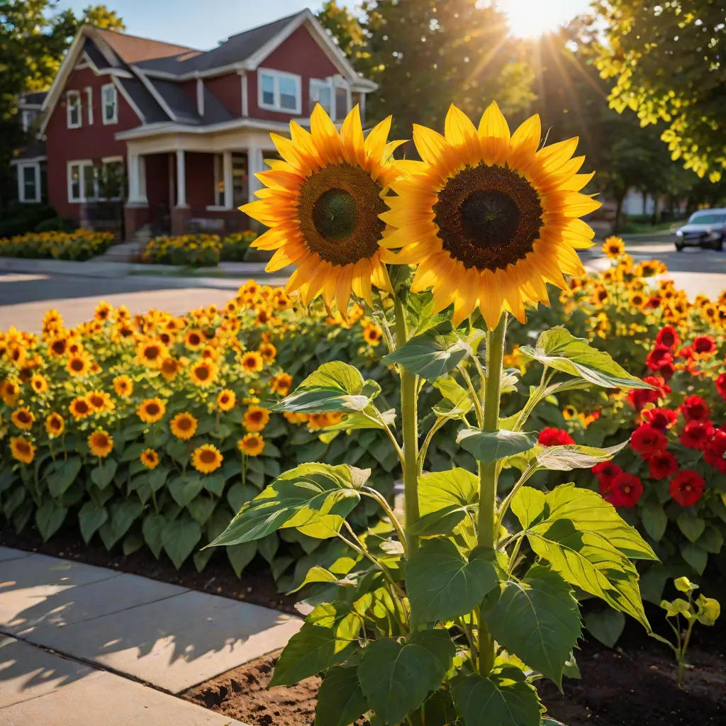 Sunflower & Fire Hydrant