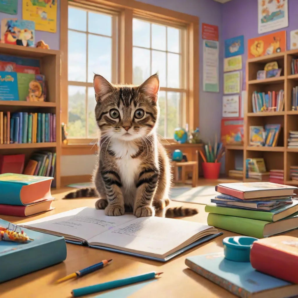 Whiskers Goes to School