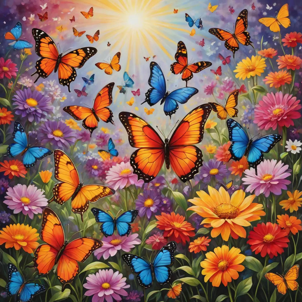 The Flower and the Butterflies