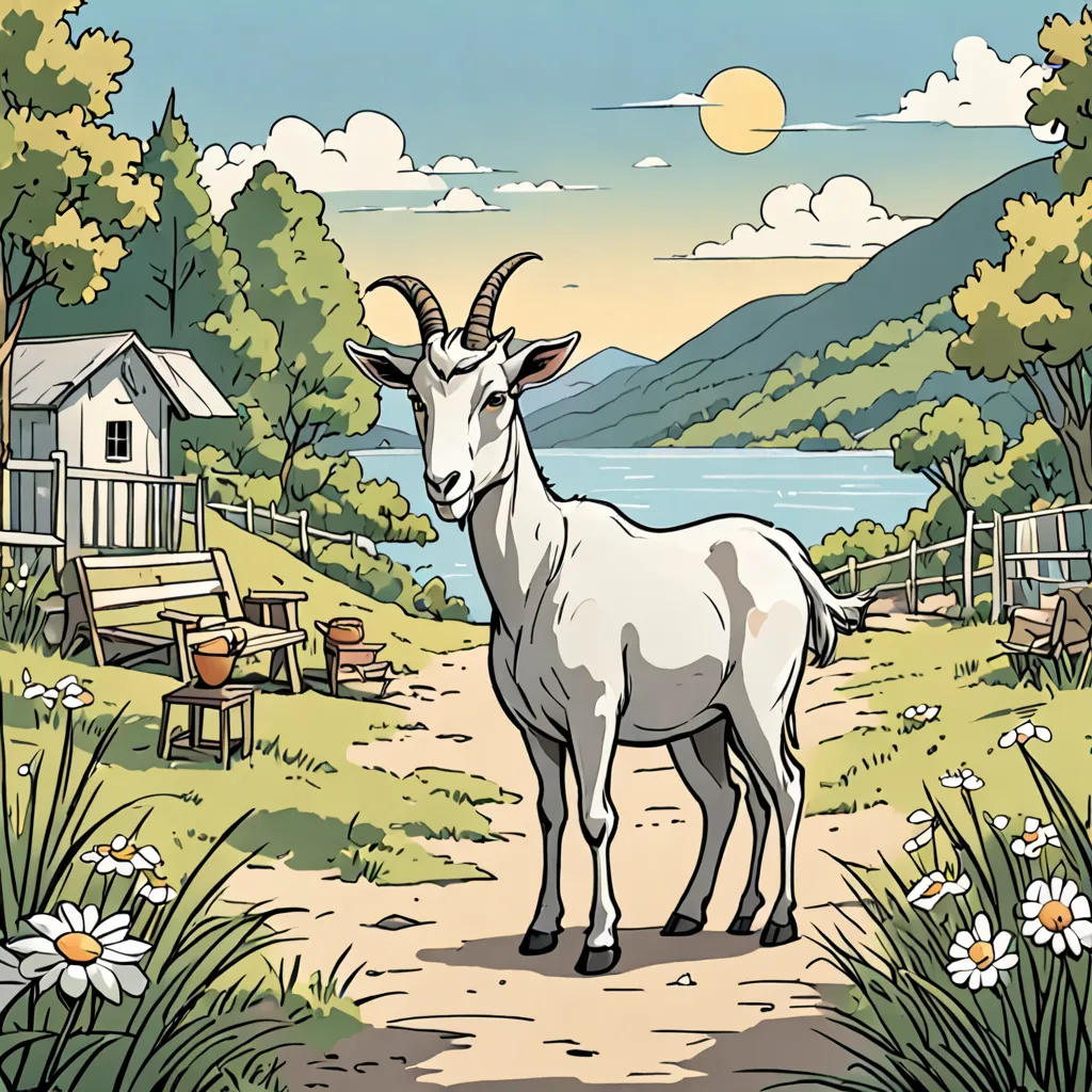 Gus the Farm Goat's Summer Vacation