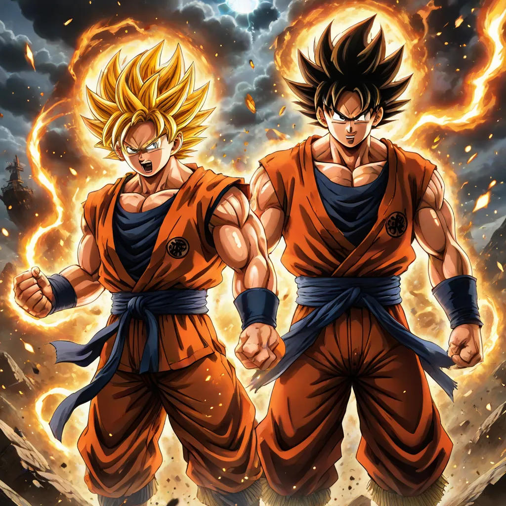 The Epic Clash: Goku, Luffy, and Sewerslvt