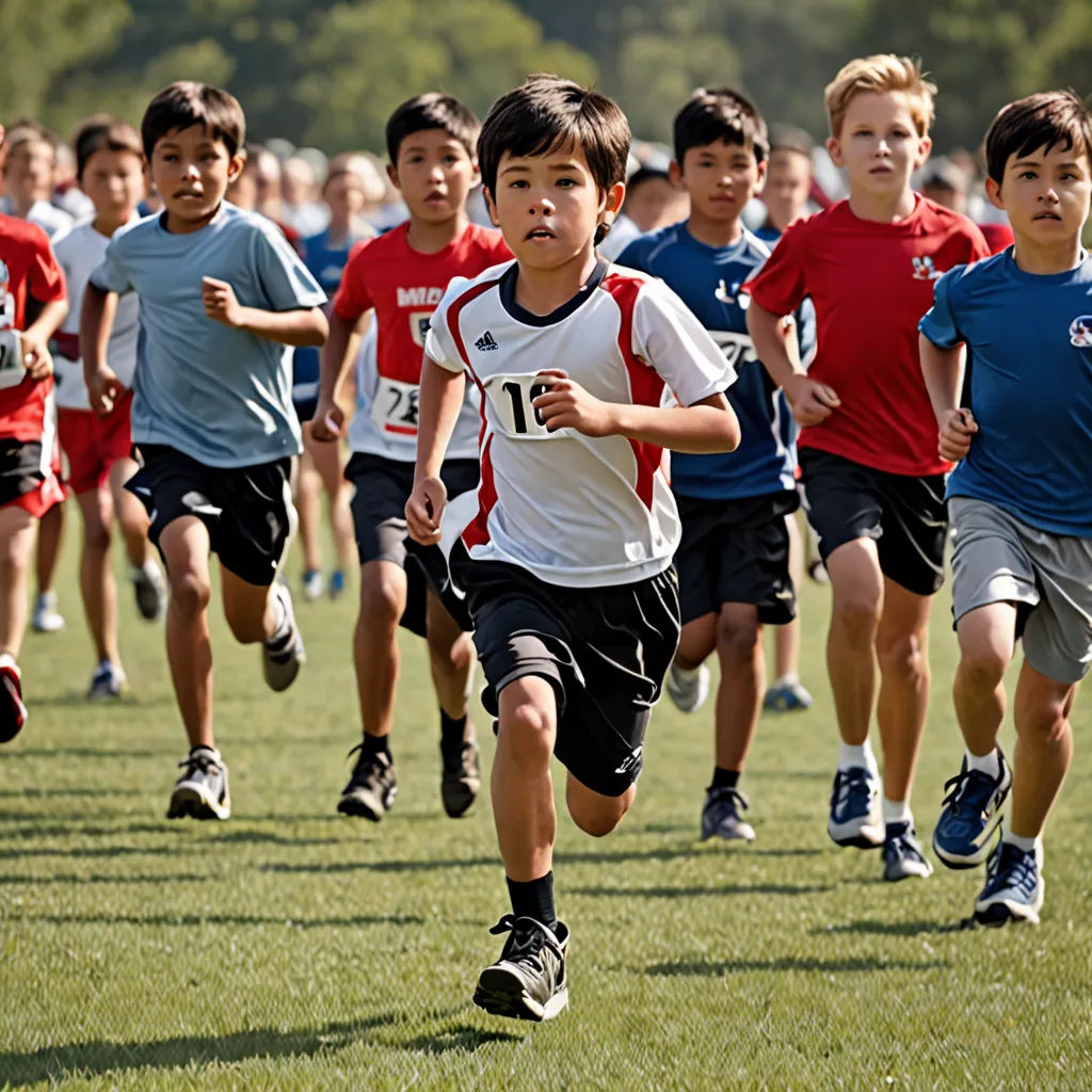 a group of young boys running on a field with a frisbee in their hand and a crowd of people watching, heidelberg school, a stock photo, Daniel Lieske, athletic