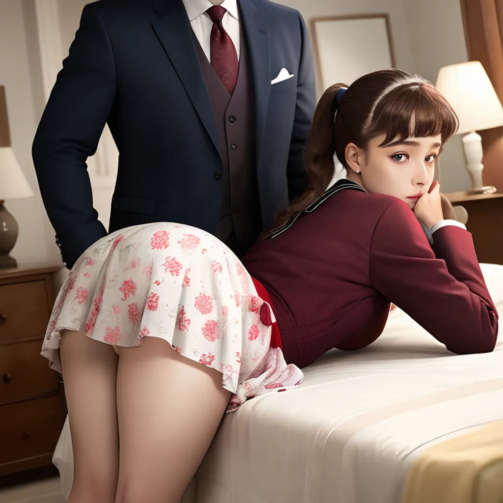 bare bum school girl spanking 