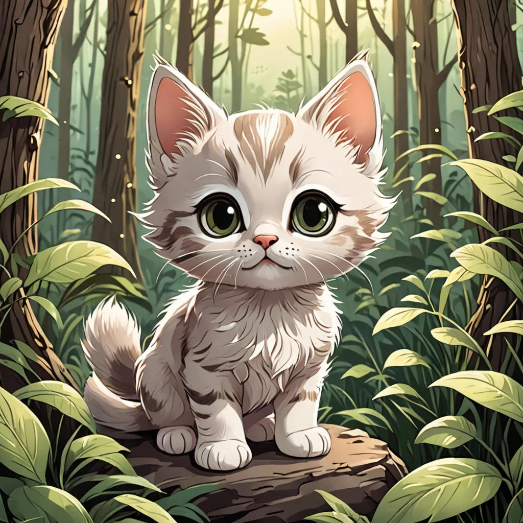 The Curious Kitten's Magical Adventure