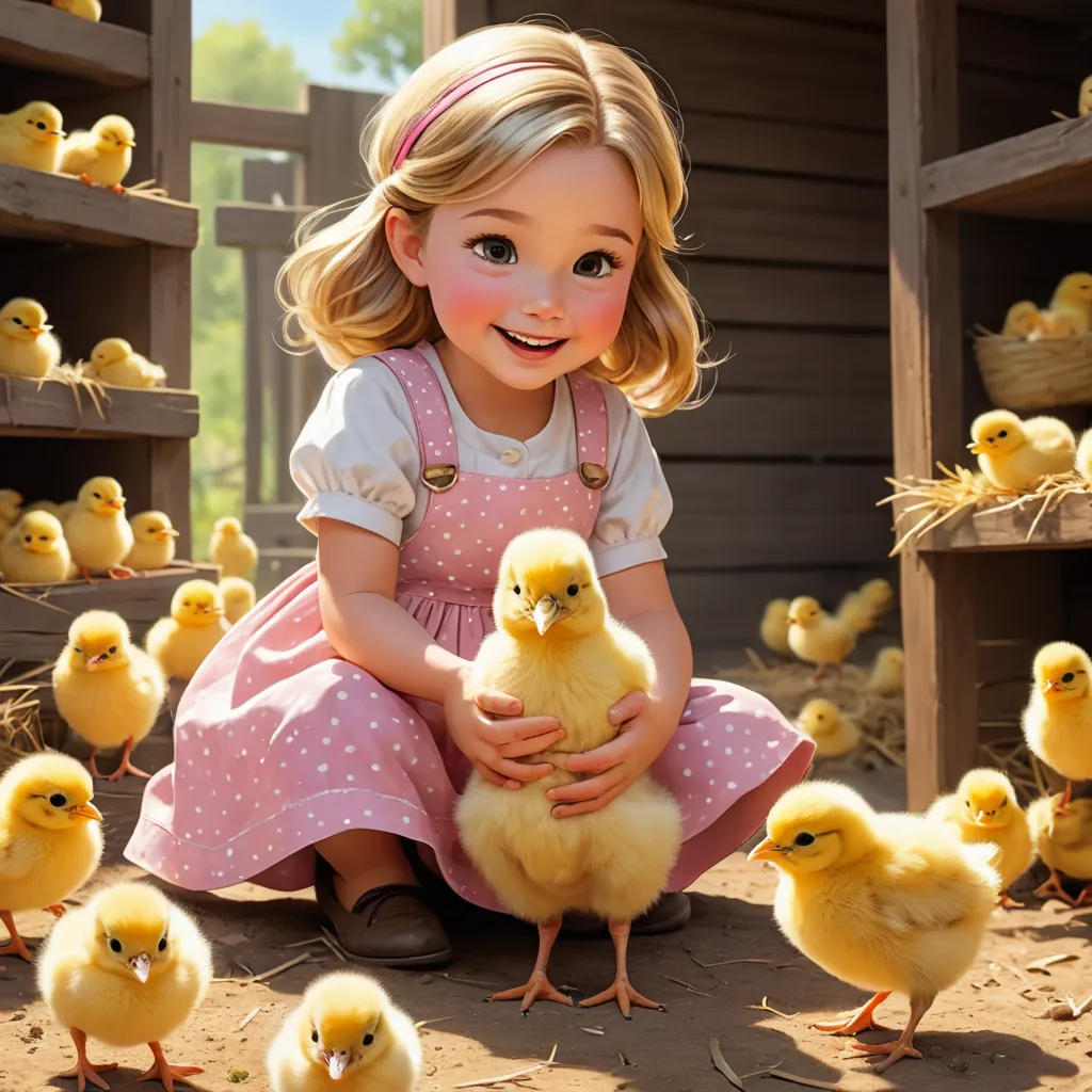 Belle and the Baby Chicks