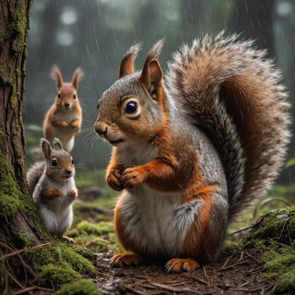 The Brave Little Squirrel