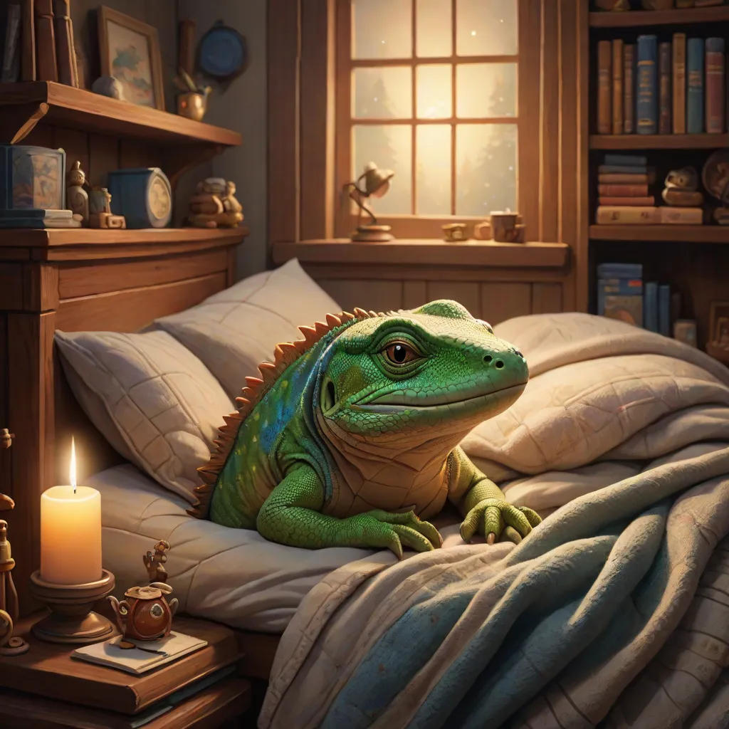 Larry Lizard's Brave Night