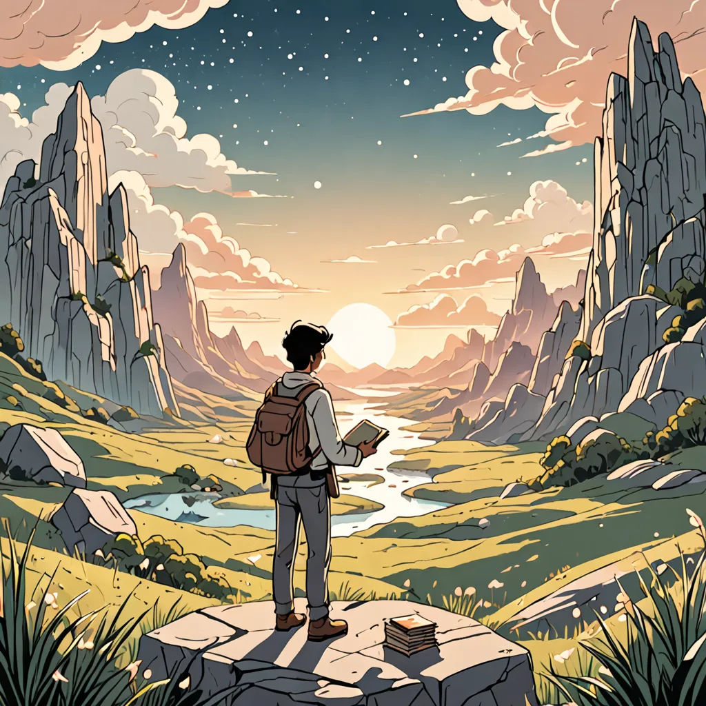 The Girl and the Magical Books