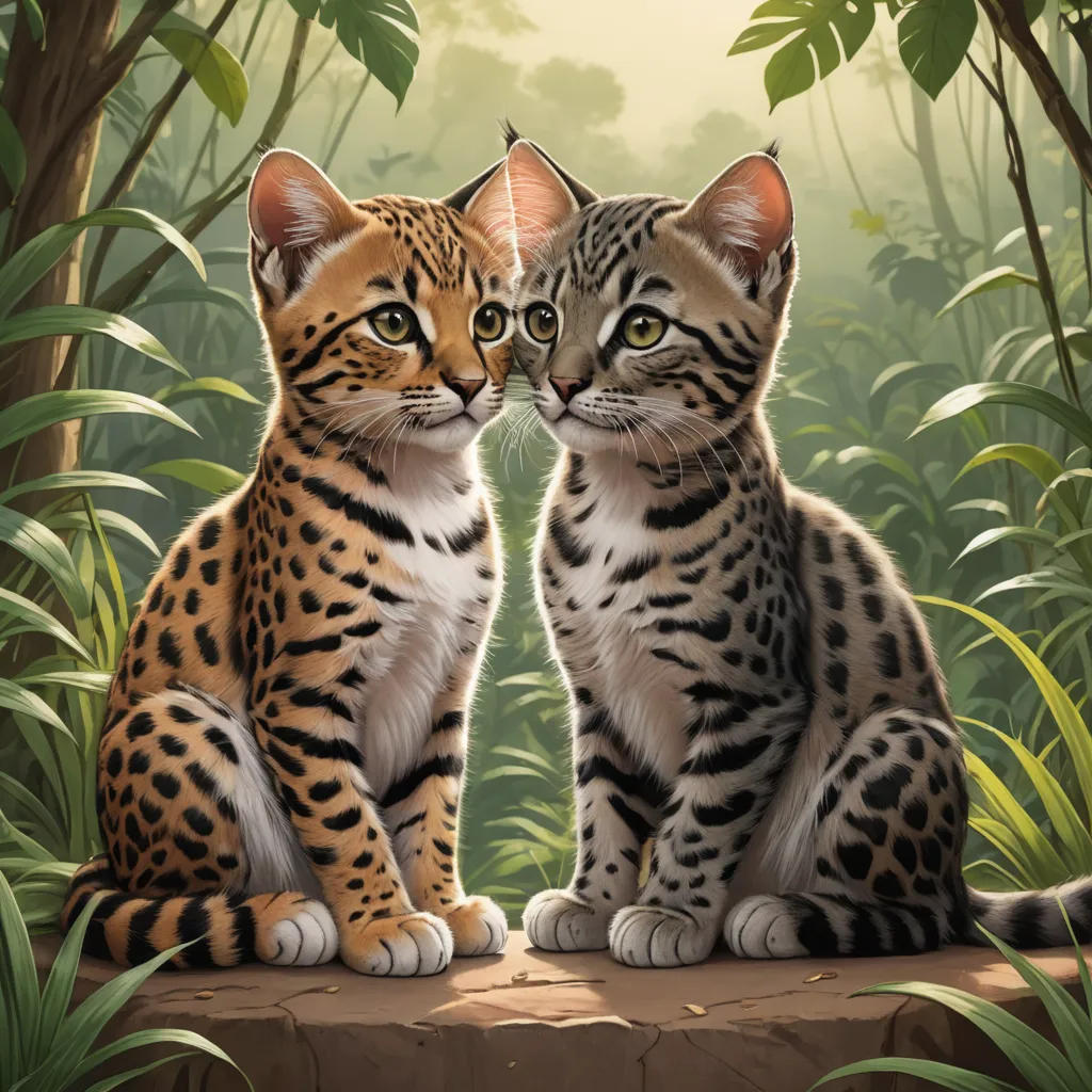 Jungle Kitten meets house Kitten