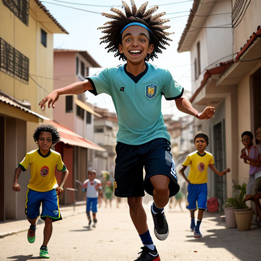 Brazilian Ronaldinho Gaucho jumps over his teammates to celebrate