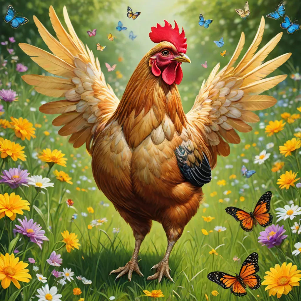 Buffy the Gold Chicken's Mischievous Adventures