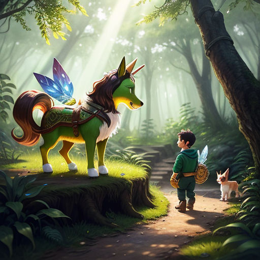 The Adventure of Sparky and the Magical Forest