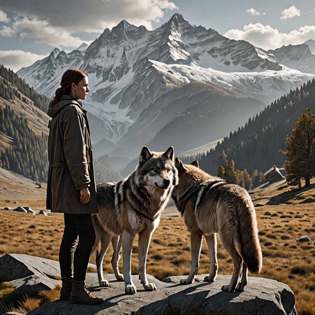 The Mountain Wolf and His Human Friend