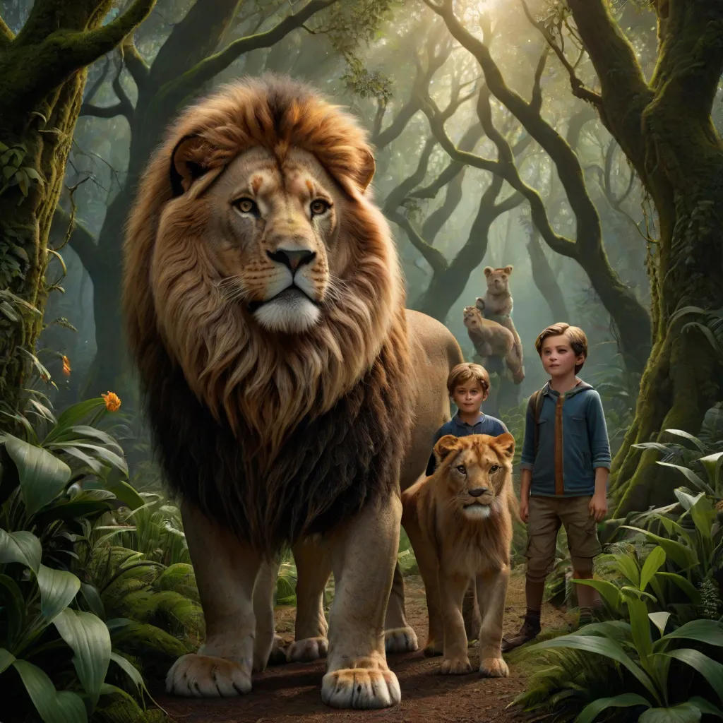 The Brave Friends and the Wise Lion