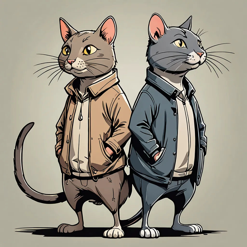 The Red Cat And The Rat Story