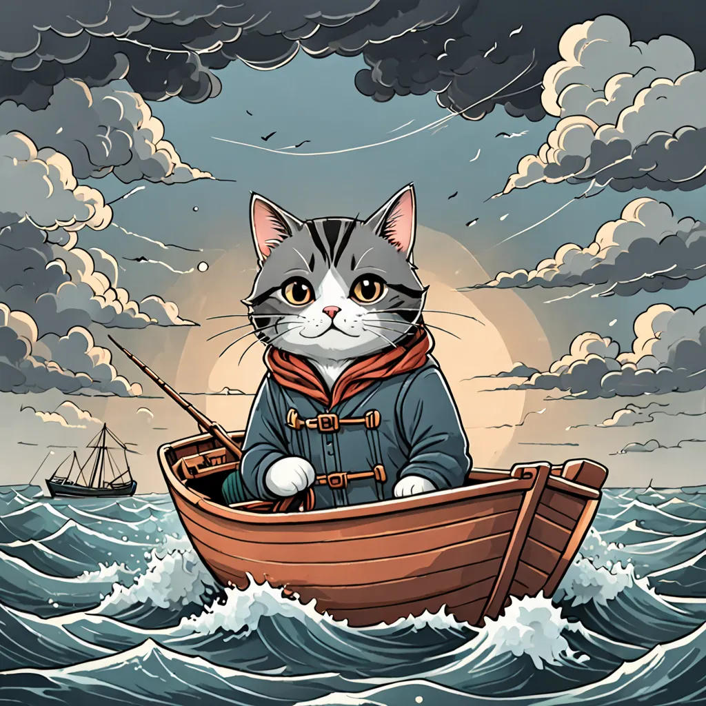 The Little Cat's Big Catch
