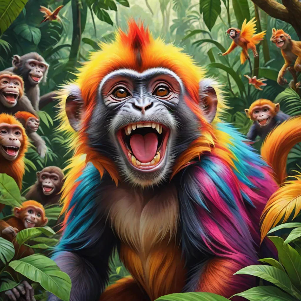 The Colorful Laughing Monkey