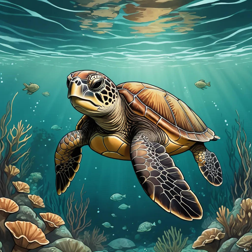 The Sea Turtle's Submarine Journey