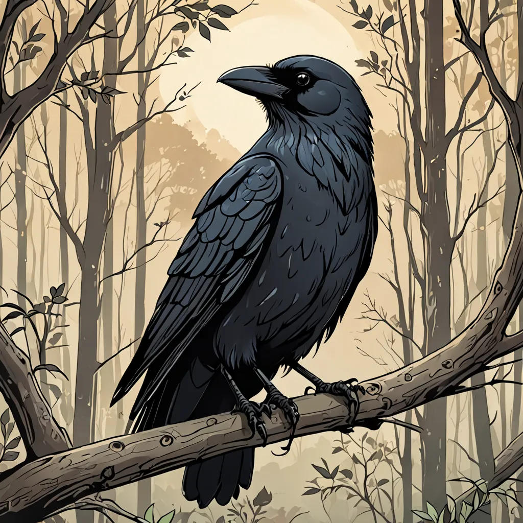 The Wise Crow of Oakwood Forest