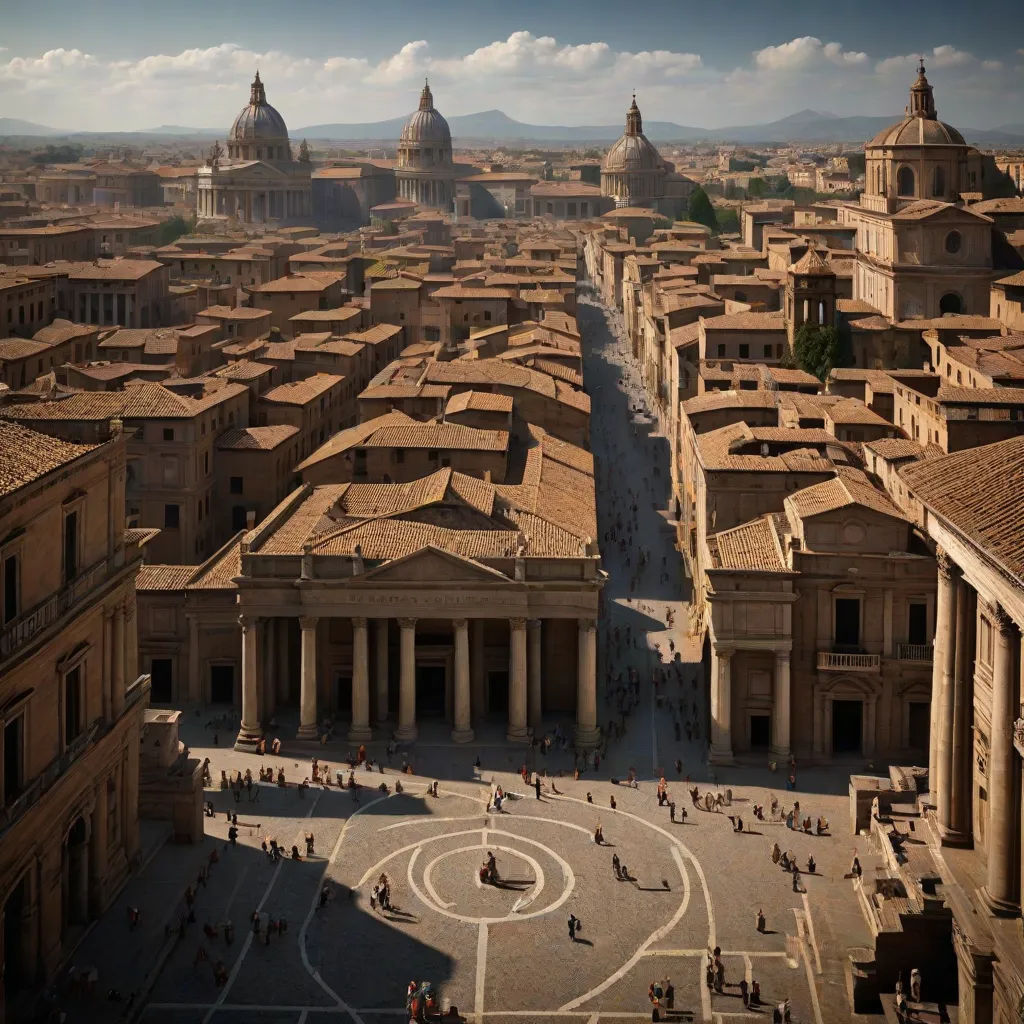 a city with a lot of buildings and a lot of people walking around it with a lot of buildings, a detailed matte painting, Clint Cearley, photorealism, matte painting