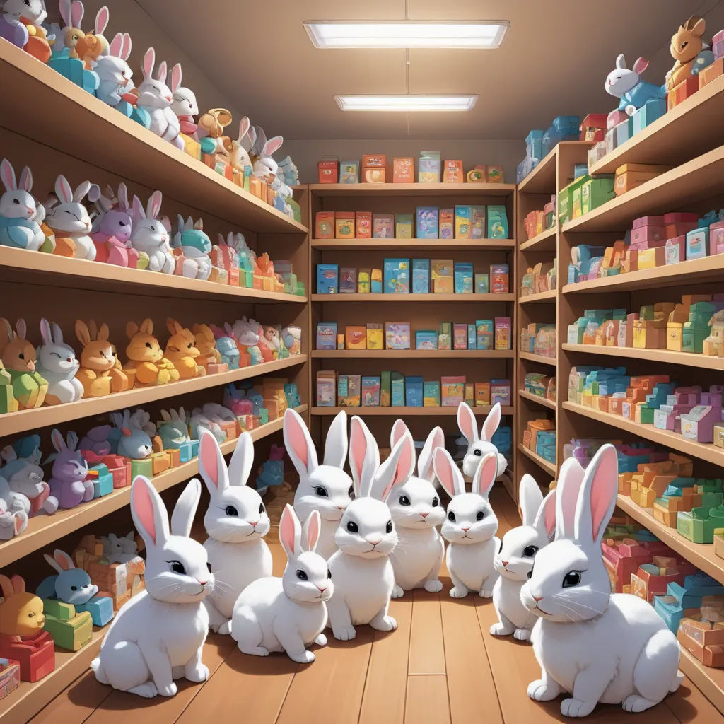 a group of stuffed animals sitting in a store aisle next to shelves of toys and other items on shelves, photorealism, an ambient occlusion render, Chris LaBrooy, rossdraws global illumination