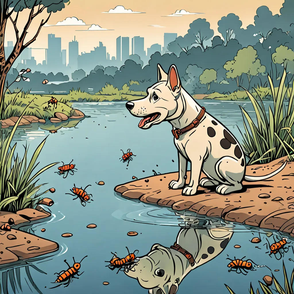 The Greedy Dog and the Dancing Grasshopper