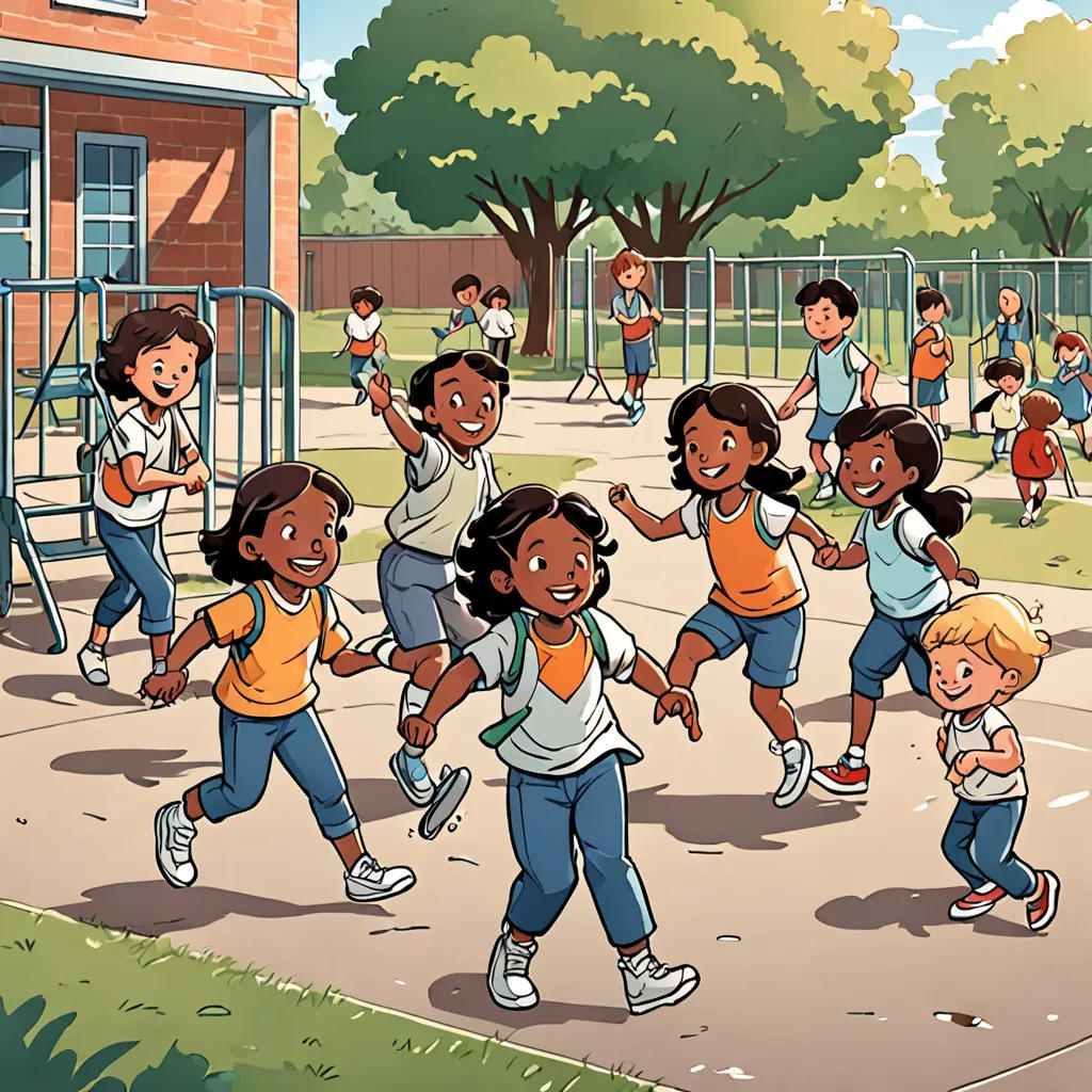 The New Friends in the Playground