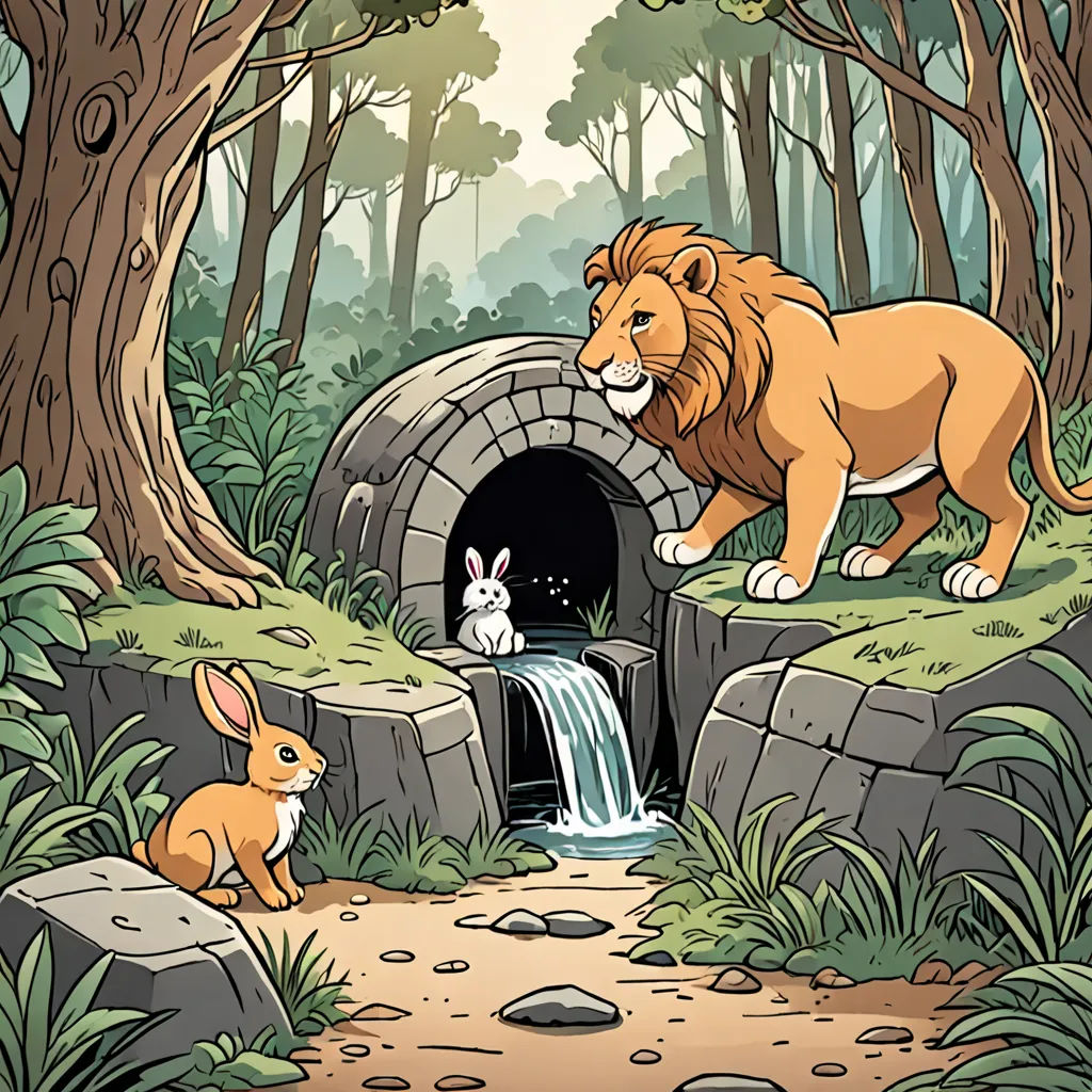 The Clever Rabbit and the Mighty Lion | Story.com