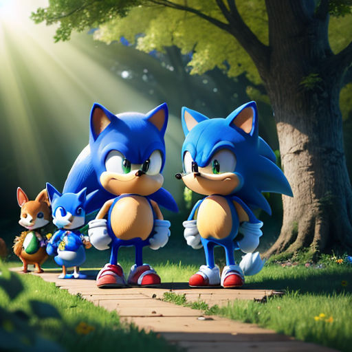 Sonic em missão numa aldeia remota - Retornar à infância