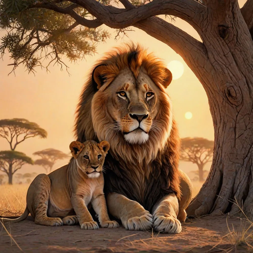 The Brave Lion and the Lost Cub