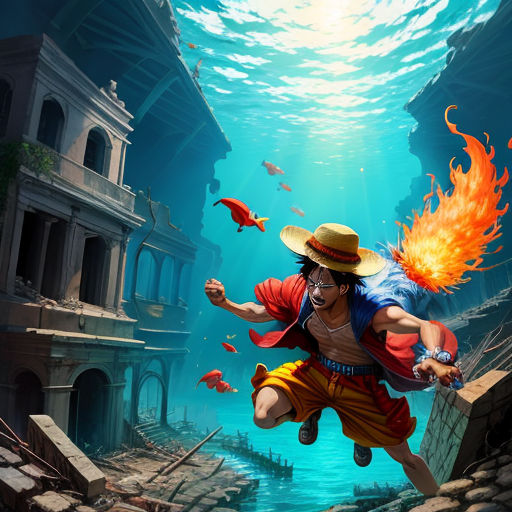 One Piece Luffy Blaze Live Wallpaper