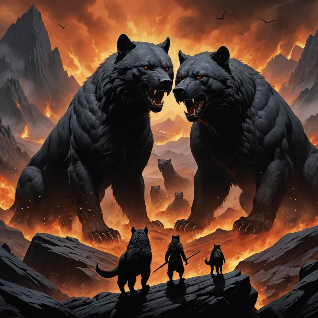The Warrior Cat and the Fiery Battle