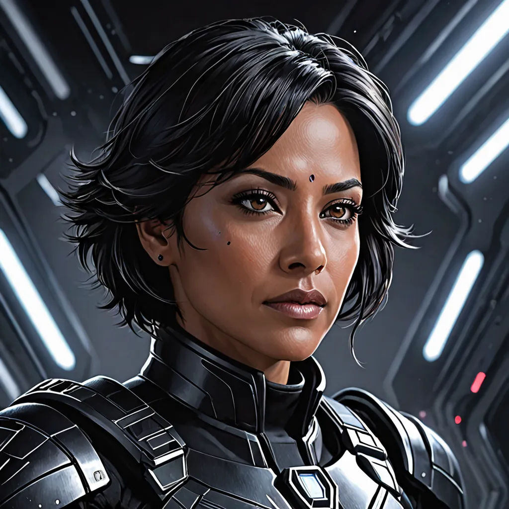a woman in a futuristic suit with a sci - fi fi fi fi fi fi fi fi fi fi fi fi fi fi fi fi fi fi fi fi fi fi fi fi fi fi fi fi fi fi fi fi fi fi, Eve Ryder, space art, a character portrait, detailed portrait