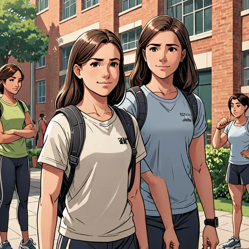 a group of people walking down a street next to a building with a clock on it's side, rayonism, a comic book panel, Eve Ryder, official art