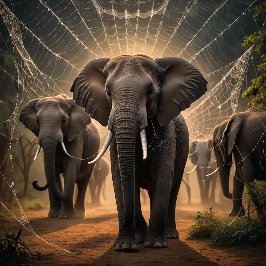 The Elephants on the Spider Web