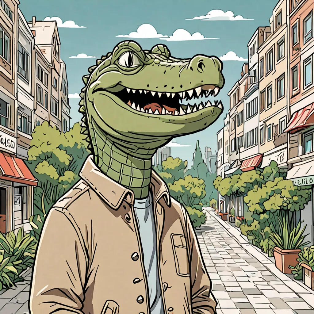 Crocodily the Fruit-Eating Nile Crocodile