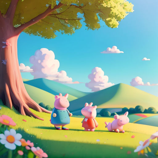 Wallpaper fundo peppa pig