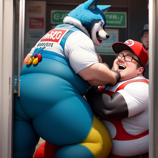 The Stuck Wolf and the Chubby Bear