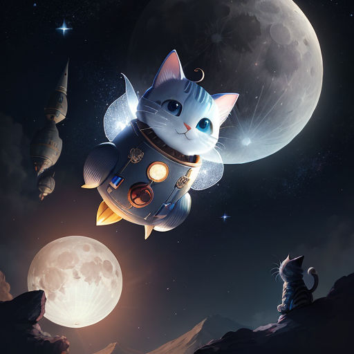 Starry Whiskers: Fairy Magic and Space Cats by TheSilencedV on
