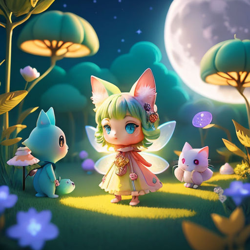 Starry Whiskers: Fairy Magic and Space Cats by TheSilencedV on