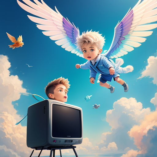 Tivi and Iota: The TV Head and the Flying Creature