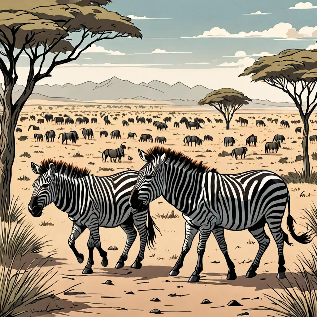 The Dopey Wildebeest and the Clever Zebra