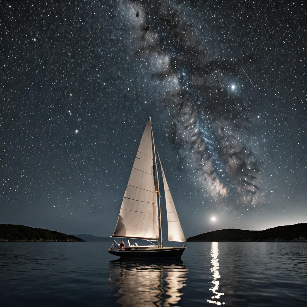 The Starlit Sailboat