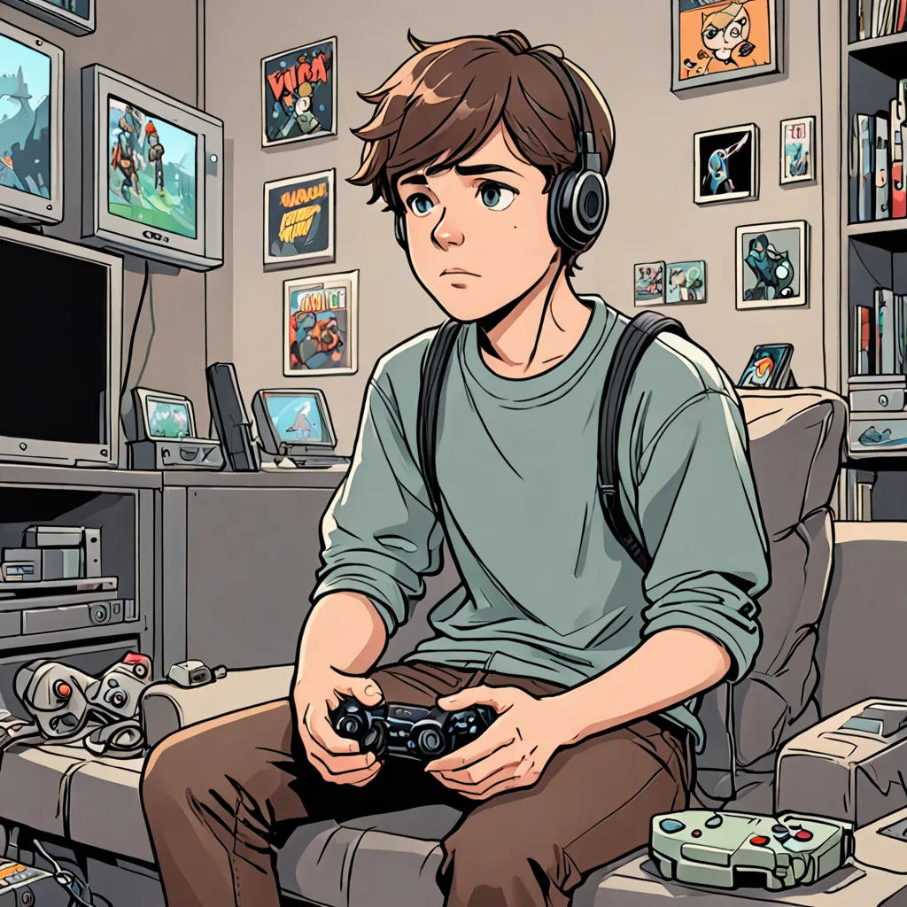 A Boy Lost in Pixels